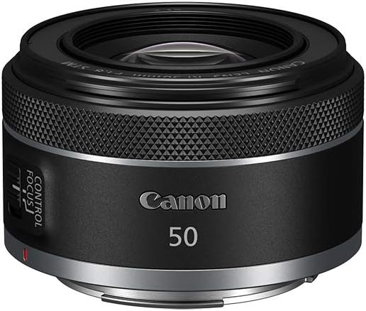 Canon RF50mm F1.8 STM Lens, Compatible with EOS R System Mirrorless Cameras, Fixed Focal Length Lens, Compact & Lightweight, Perfect for Eve