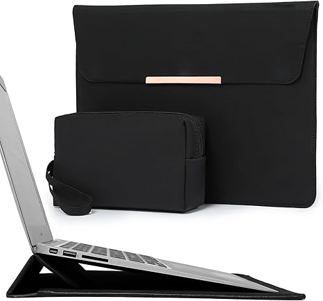 HYZUO 13 Inch Laptop Sleeve with Stand Feature for MacBook Air 13 M3 M2 M1 2024-2018, MacBook Pro 13 M2 M1 2024-2016, iPad Pro 13 M4, iPad A