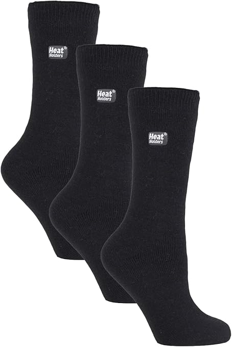 HEAT HOLDERS Lite - 3 Pair Multipack Womens Thermal Socks for Winter | Thin & Warm Socks for Dress Socks
