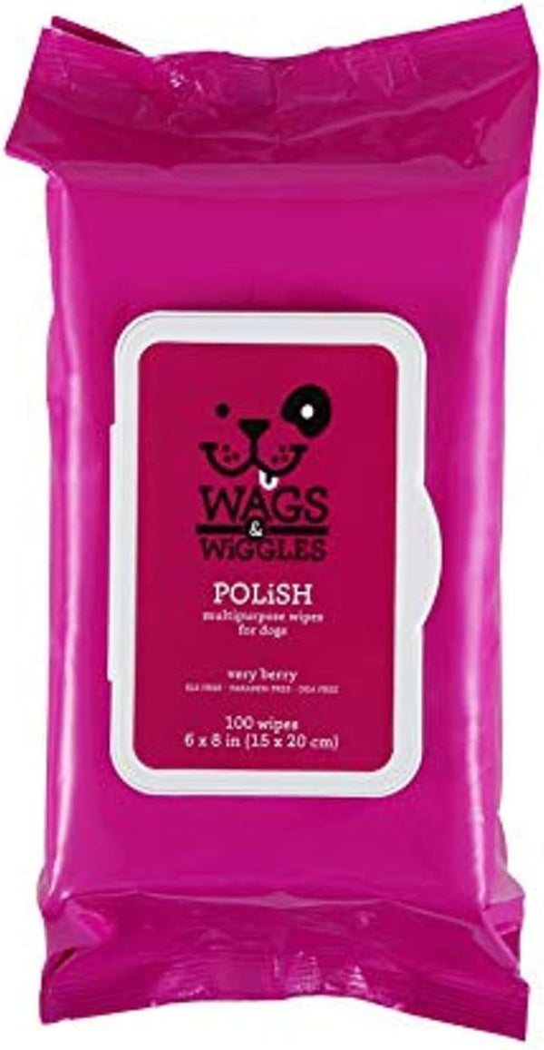 Wags & Wiggles Polish Multipurpose Wipes 100ct