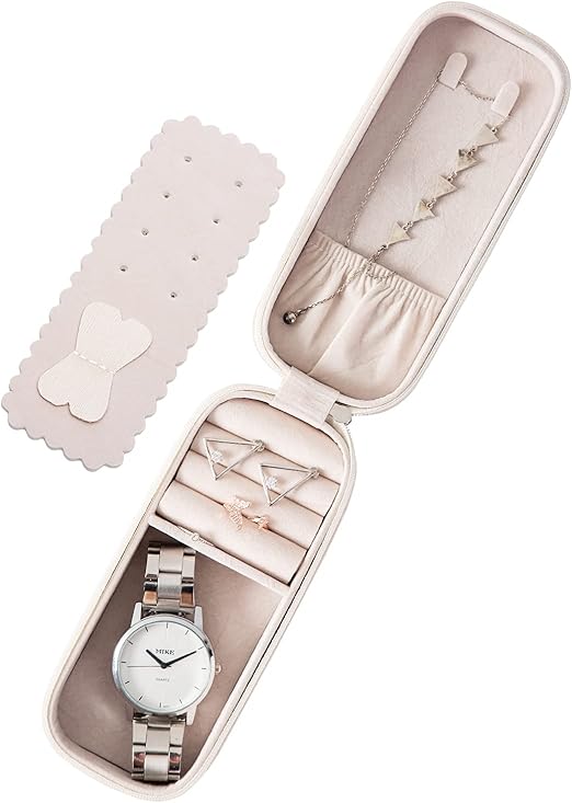 SANQIANWAN PU Leather Small Jewellery Box Jewellery Box Women's Jewellery Case Travel Jewellery Storage Jewellery Box Women's Jewellery Box