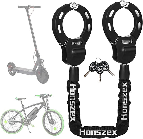 Honszex E Scooter Lock, Handcuff Lock, Bicycle Lock with Key, 36.22 Inch Colourful High Security Locks, Bike Lock, Accessories for Electric
