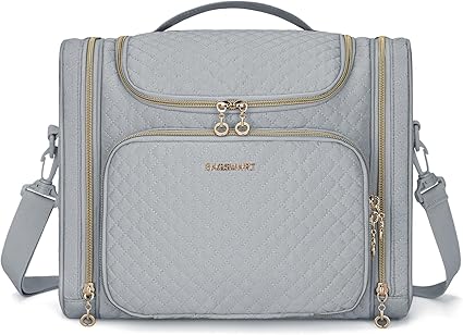 BAGSMART Toiletry Bag 31 cm Travel Organizer Cosmetic Bag for Women Waterproof Large Capacity