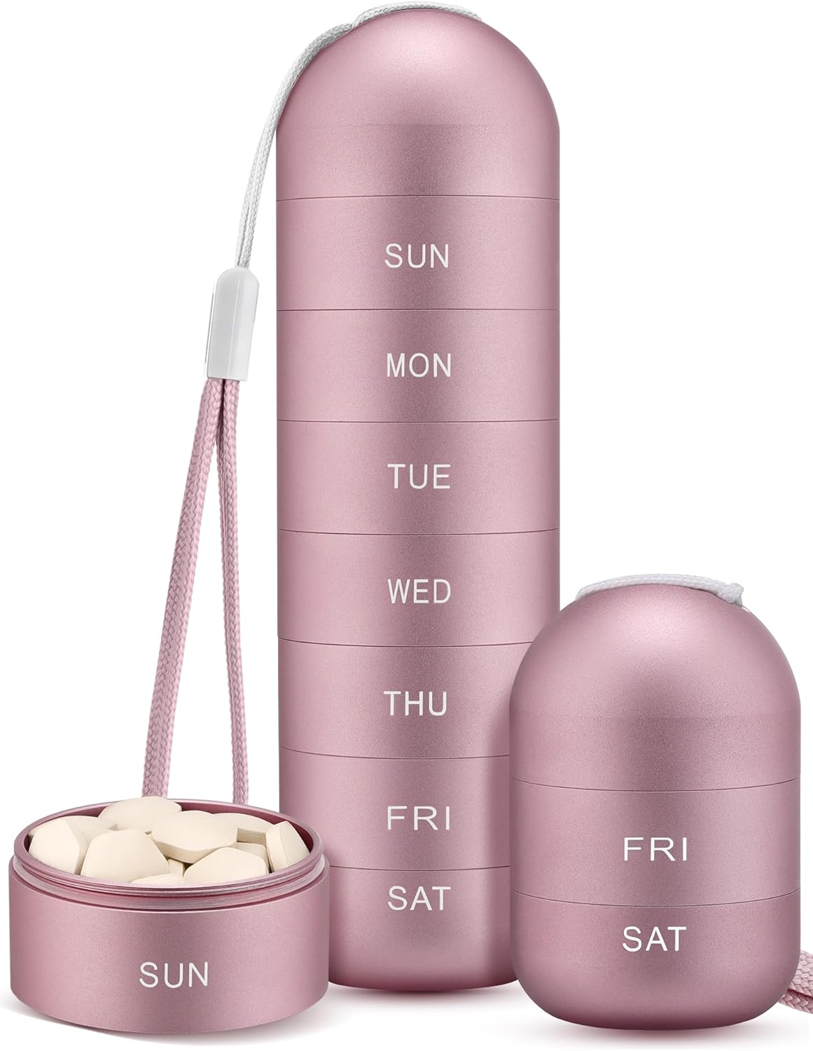 Metal Moisture Proof Weekly Pill Organizer