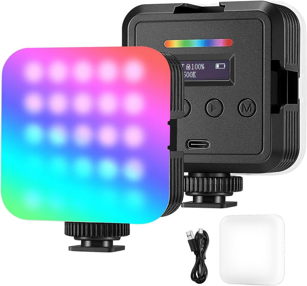 Magnetic RGB Video Light, 360° Full Color RGB61 LED Camera Light