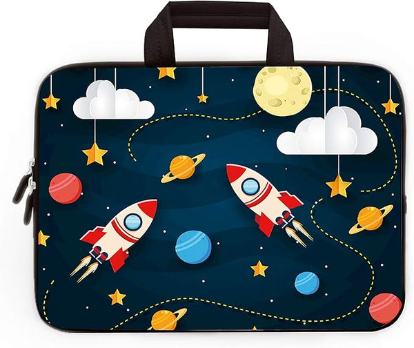 Universal 7~9 inch Kids Tablet Portable Neoprene Zipper Carrying Sleeve Case Bag Fits 7" 8" 8.5" 8.9" 9" iPad Mini 5 4 3 2 1, Galaxy Tab A 8