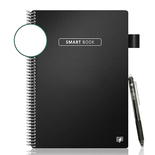 Smart Reusable Notebook kiyubeie Sketchbook Eco-Friendly Erasable Hardbound Blank Flip NoteBook Paper Sketching or Doodling Letter(8.5 x 11"