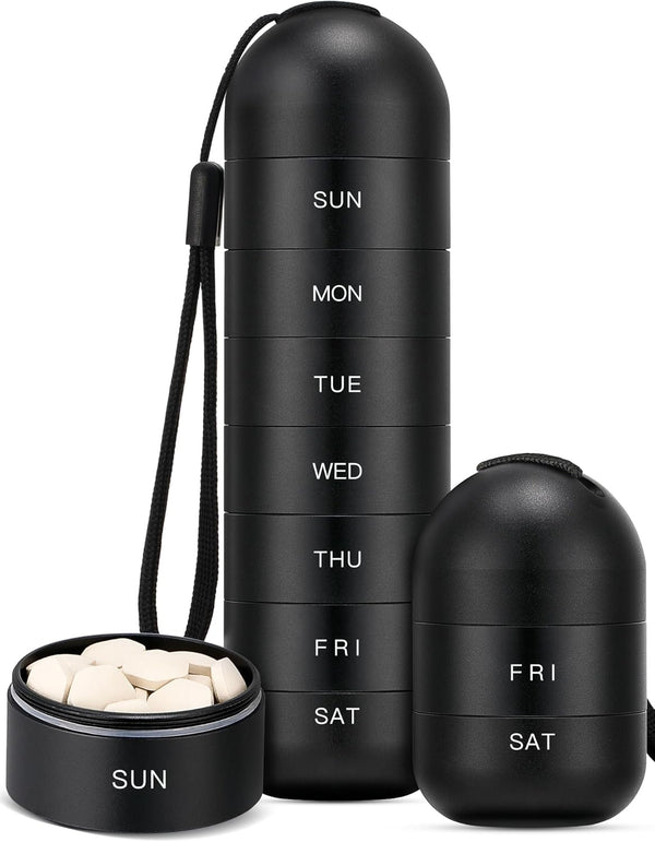 Metal Moisture Proof Weekly Pill Organizer