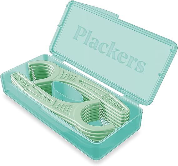 Plackers 8108199 Micro Mint Teething Holder Travel Case for 12 Units