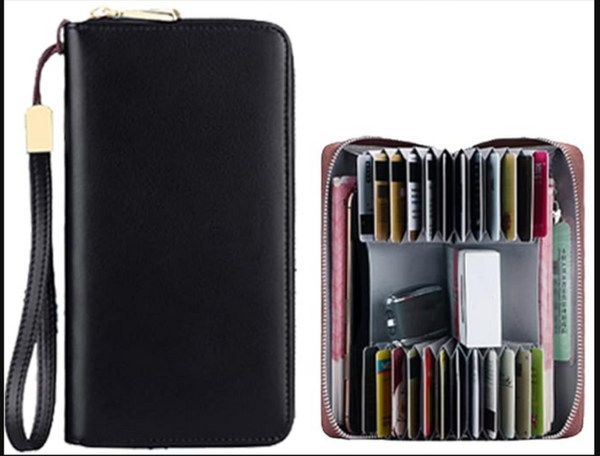 Pocont I Multifunctional leather wallet Black