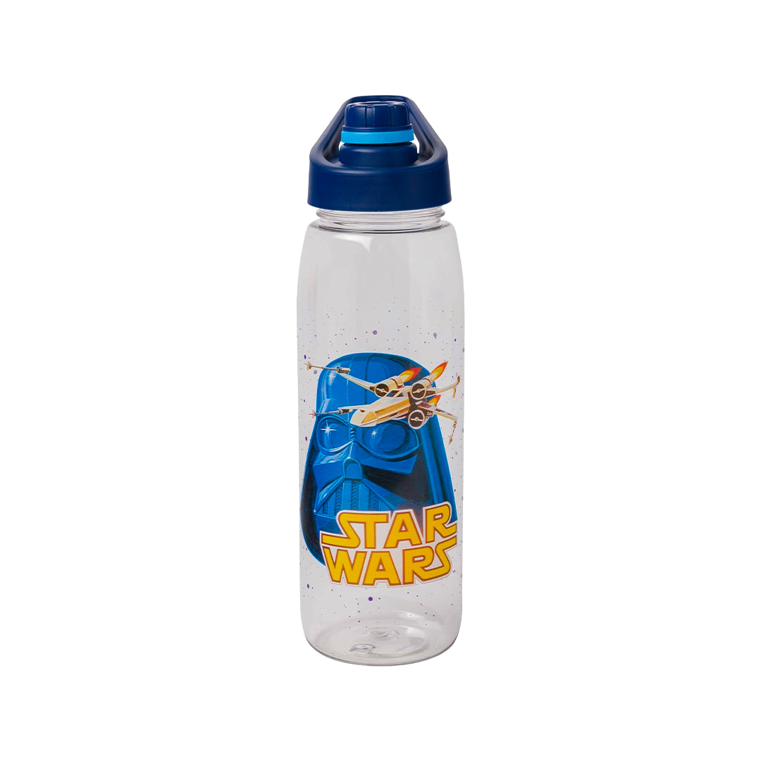 Silver Buffalo Star Wars Vintage Vader Mask Water Bottle, Screw Top Lid, 28 Ounces
