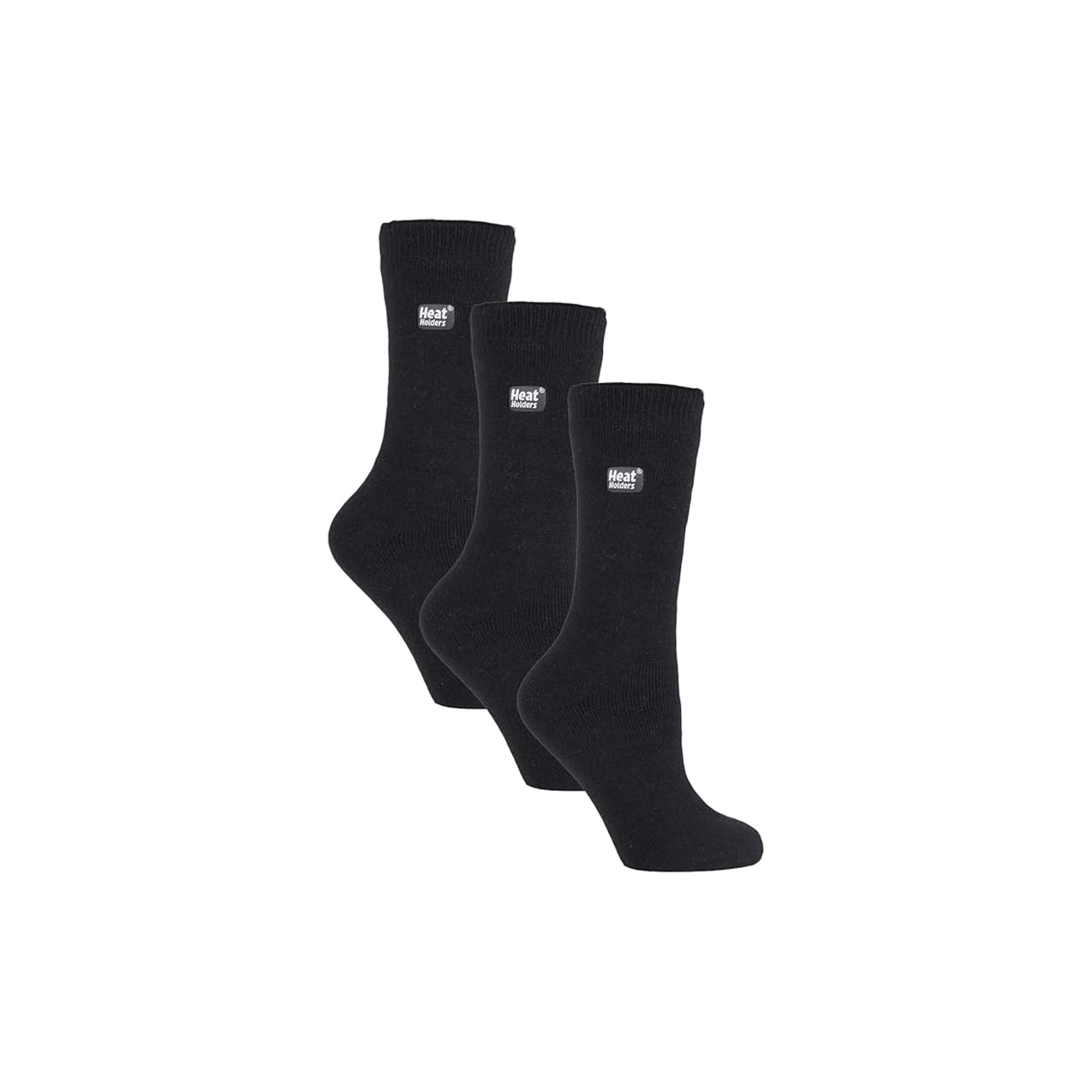 HEAT HOLDERS Lite Womens Thermal Socks 3 Pair Multipack Thin Warm Winter Dress Socks