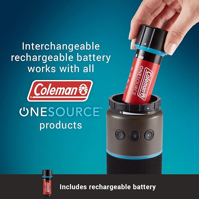 Coleman OneSource Rechargeable Camping Gear Set Camp Shower Vacuum Fan Speaker Air Pump