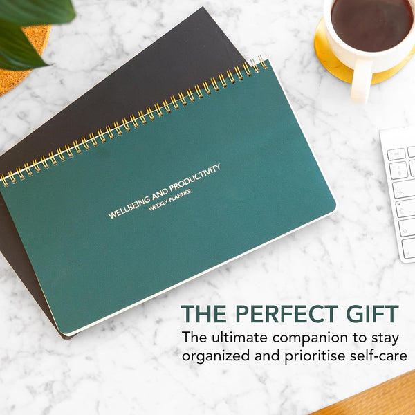 Zen & Flow - Undated Weekly Planner, Dashboard Desk Pad, To Do List Notepad,