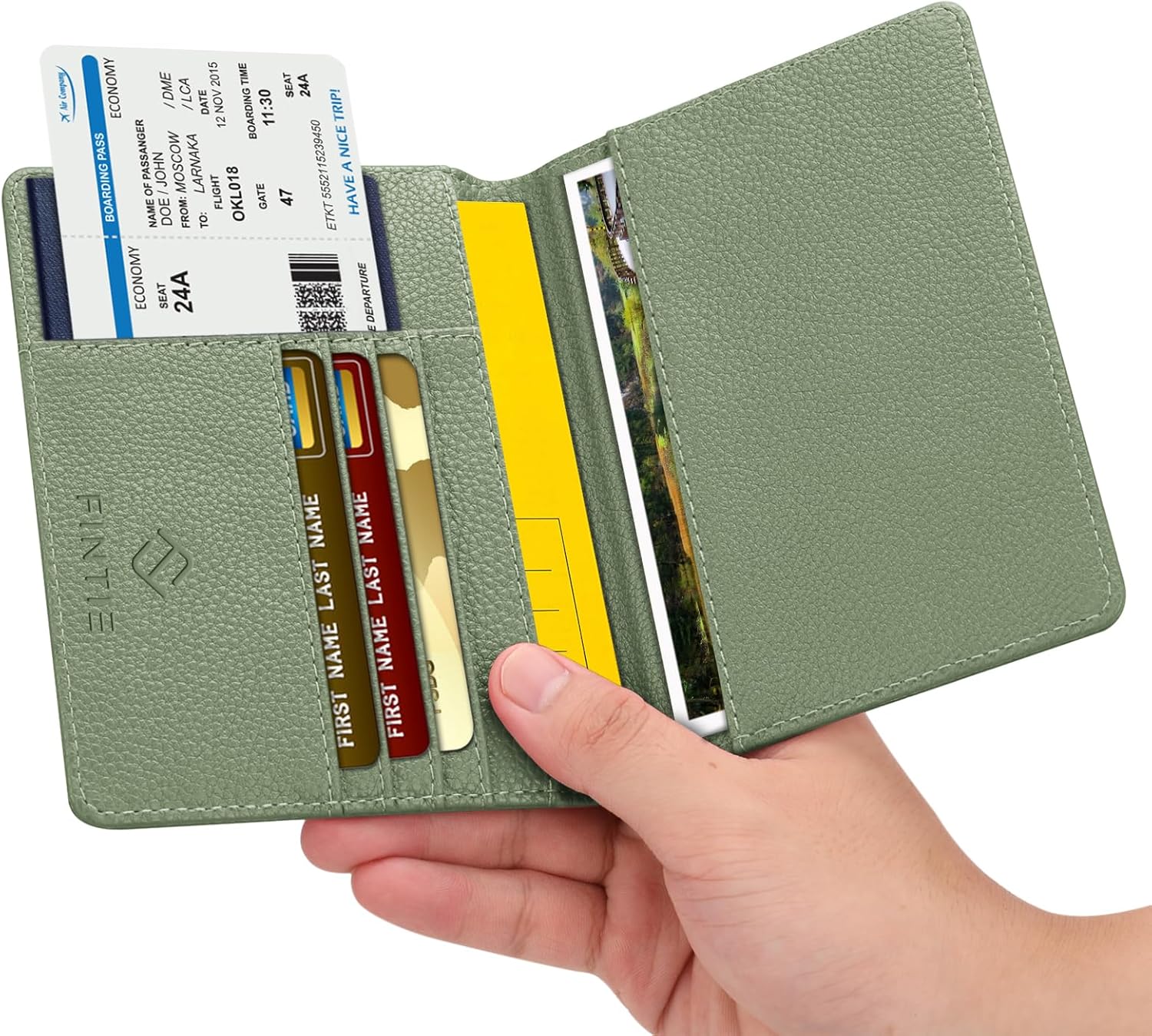 Fintie Passport Holder, Slim Travel Wallet RFID Blocking Card Case Cover Passport Cover Protector Travel Essentials with Credit Card Slots f