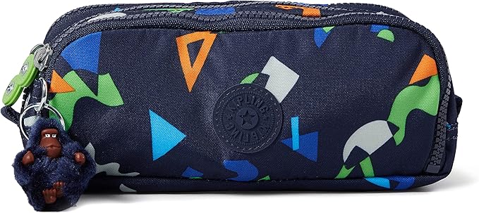 Kipling Gitroy Pencil Case Geo Mix Dark Green One Size Large Stationery Pouch