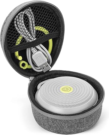 حقيبة سفر مقاومة للكسر من Marpac Yogasleep لأجهزة Hushh &amp; Rohm White Noise Sound، توفر الحماية أثناء السفر، سحاب مزدوج الخياطة، حماية من الخدوش ورذاذ الماء 