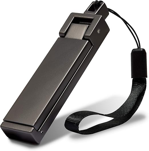 achilles Metal Bag Holder Smartphone Stand Hook Bagbuddy Purse Handbag Backpack Hanger for Table (Black, 8.5x2x1cm)