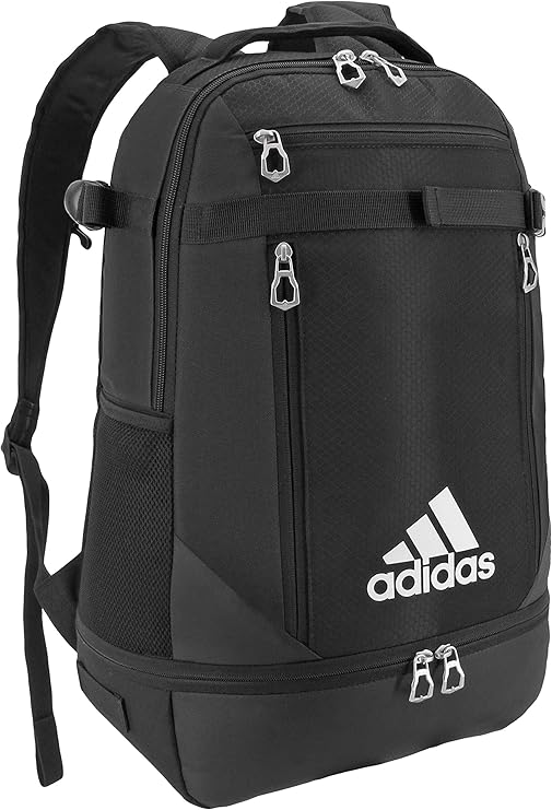 adidas Unisex-Adult Utility Team Backpack, Black/Silver Metallic, One Size, Utility Team Backpack
