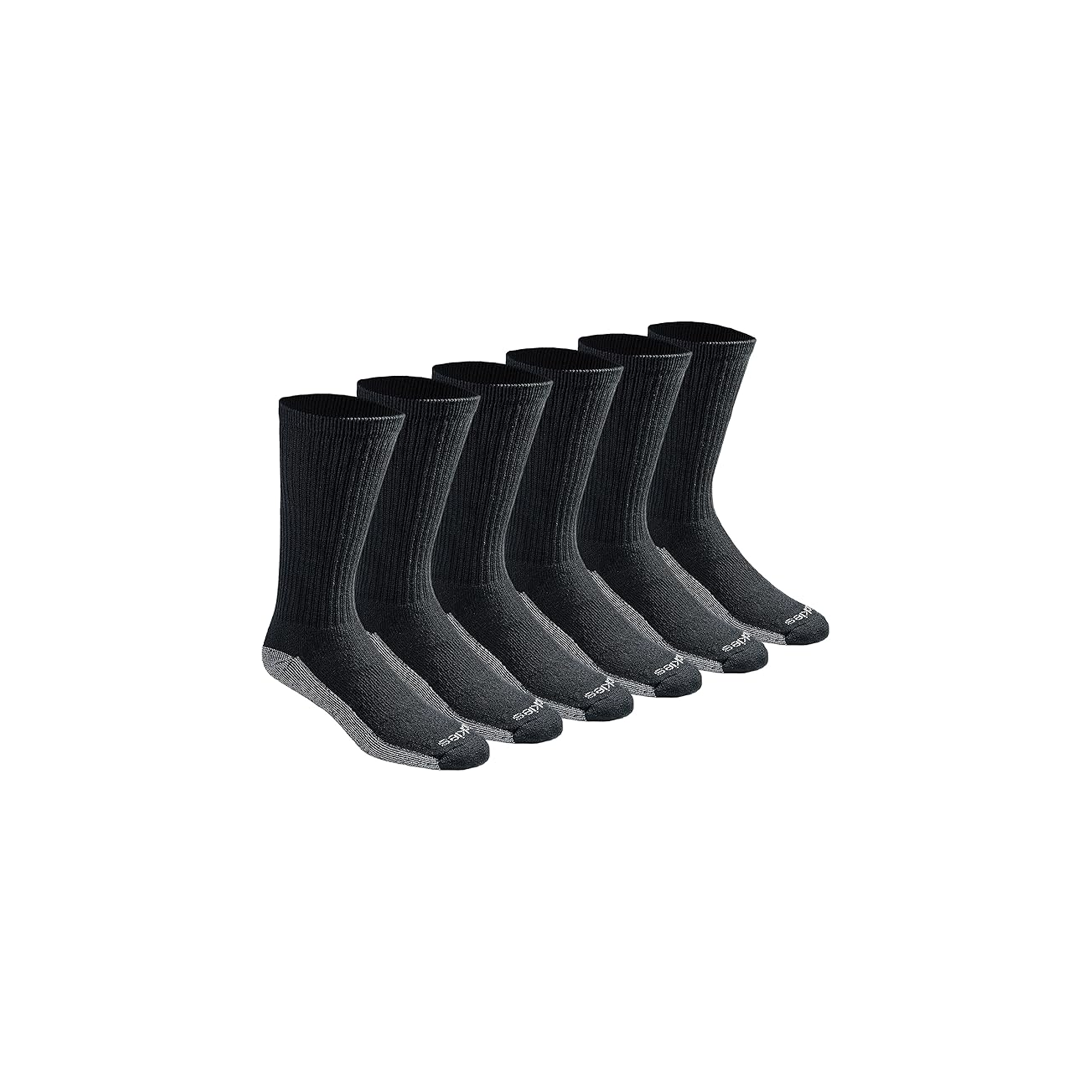 Dickies Mens Dri Tech Moisture Control Crew Socks Multipack 6 Pack Everyday Work Socks