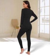 SIHOHAN Women’s Thermal Underwear Set – Winter Warm Fleece-Lined Top and Bottom, Ultralight Long Underwear,