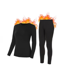 SIHOHAN Women’s Thermal Underwear Set – Winter Warm Fleece-Lined Top and Bottom, Ultralight Long Underwear,