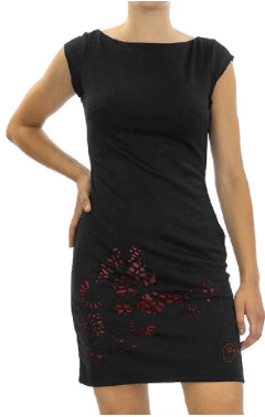 Desigual Women’s Vest_Soledad Dress Black (2000) 40 M, Sleeveless Lightweight Fabric Dress, Artistic Detailing, Elegant Comfortable Fit for Work and Casual Occasions