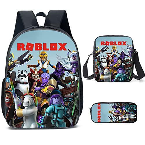 Roblox Cartoon Rucksack Large Backpack for Kid Boy Girl Child Student School Bag