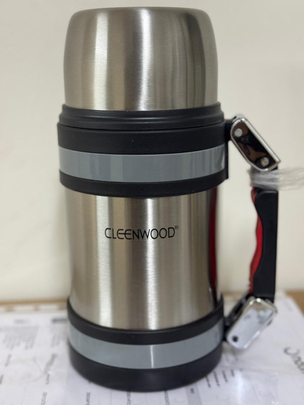Cleenwood stainless steel vacuum travel bottle 1200ml cw-371 black
