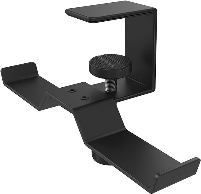 6amLifestyle Universal Headphone Stand Aluminium Holder with Adjustable Clamp for Over-Ear and On-Ear Headphones