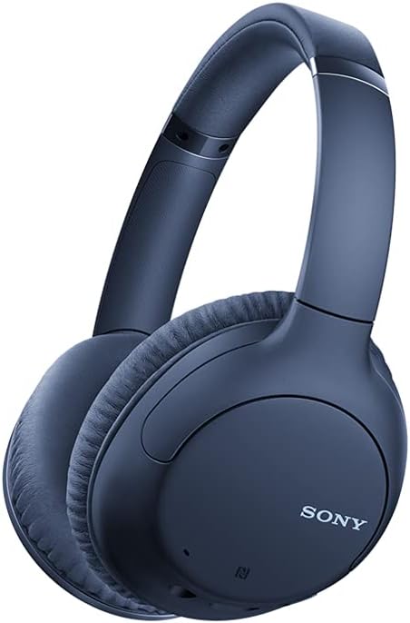 Sony WH-CH710N Wireless Noise-Cancelling Over-Ear Headphones – Blue, Bluetooth for Travel, Work & Music