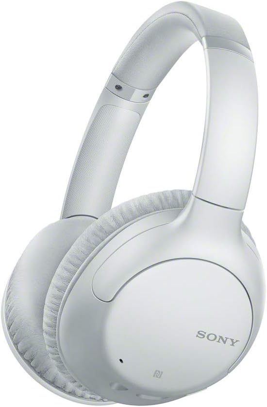 Sony WH CH710N Wireless Noise Cancelling Over Ear Headphones White Bluetooth Headset for Travel Work and Music
