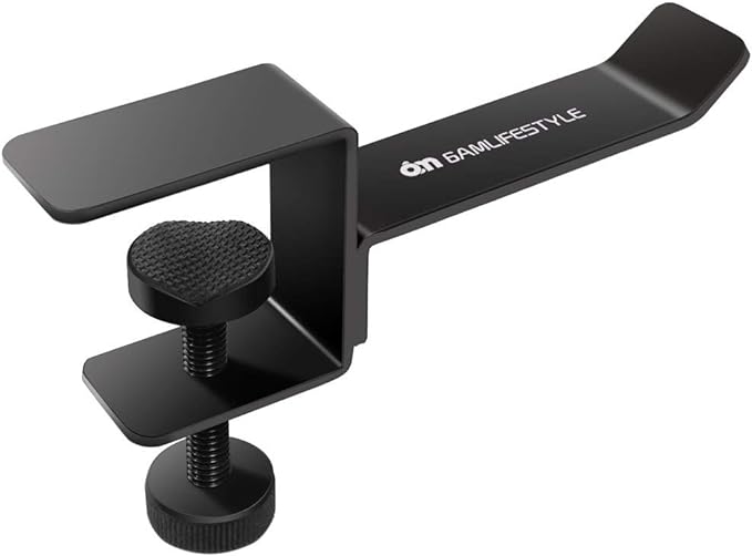 6amLifestyle Headphone Stand Ÿ?? Universal Metal Holder with Adjustable Clamp for Desk, Gaming & Office