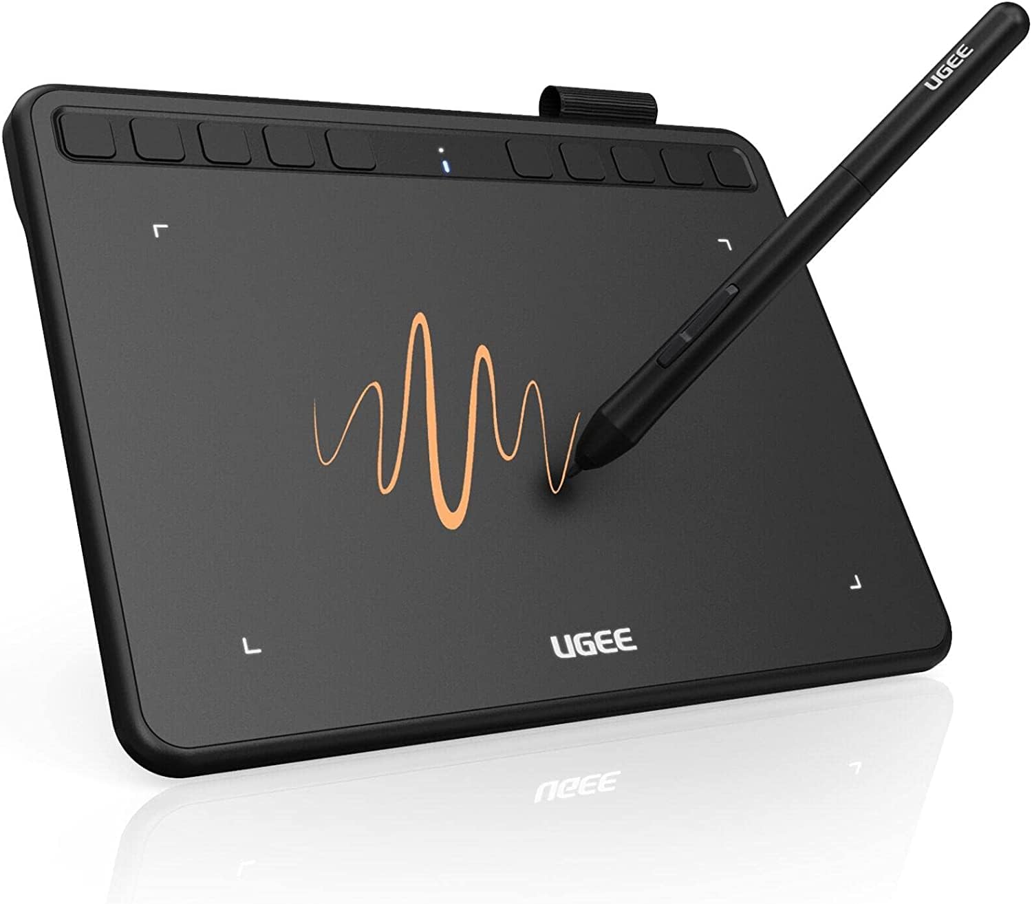 UGEE Drawing Tablet S640 Digital Graphics Pad Battery Free Stylus Tilt 8192 Pressure Sensitivity 10 Express Keys Pen Tablet