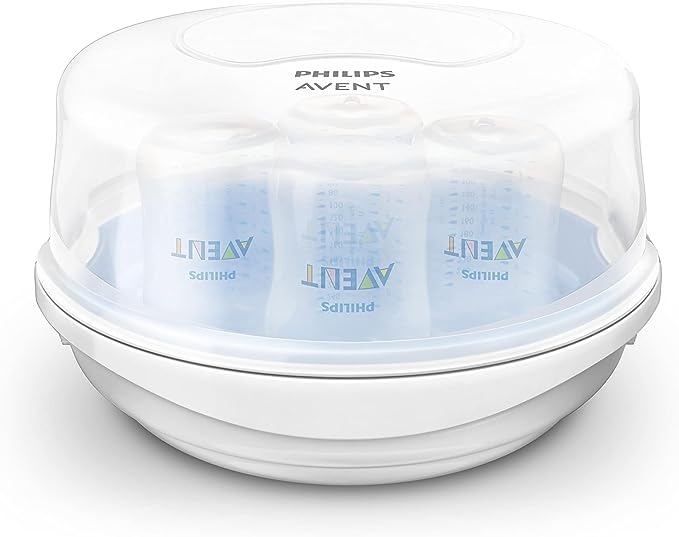 Philips Avent Microwave Steam Sterilizer SCF281/03 – Fast & Effective Baby Bottle Sterilization