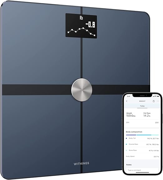 Withings Body+ Smart Body Composition Wi-Fi Scale Ÿ?? Digital Scale with Smartphone App, WBS05