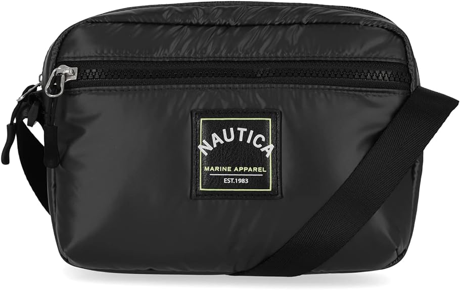 Nautica High Seas Camera Crossbody Bag Black Treasure Trove One Size