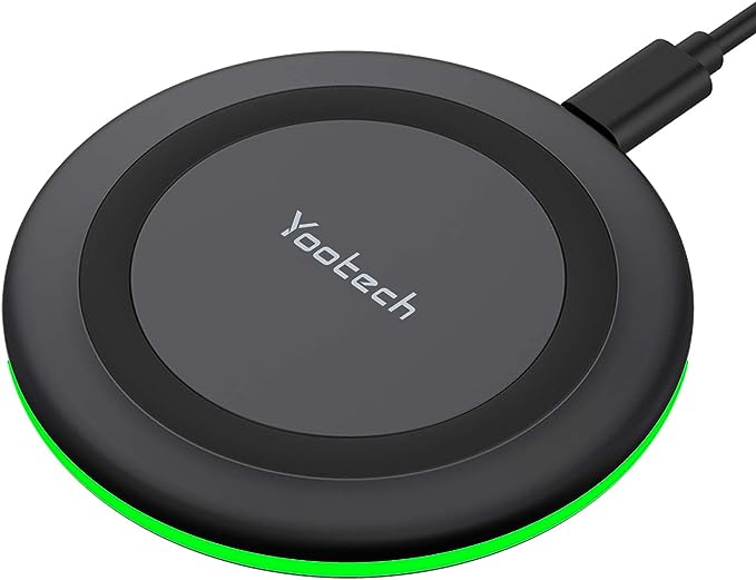 Yootech Wireless Charger,10W Max Fast Wireless Charging Pad Compatible with iPhone 14/14 Plus/14 Pro/14 Pro Max/13/13 Mini/SE 2022/12/11/X/8