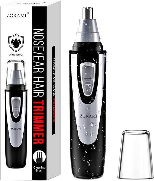 Ear and Nose Hair Trimmer Clipper - 2021 Professional Painless Eyebrow & Facial Hair Trimmer for Men Women, Battery-Operated Trimmer with IP
