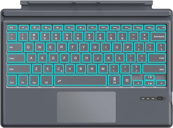 MoKo Type Cover Fit Microsoft Surface Pro 7 Plus (2021)/ Pro 7/ Pro 6/ Pro 5/Pro 4/Pro 3, Ultra-Slim Wireless Bluetooth Keyboard with Trackp