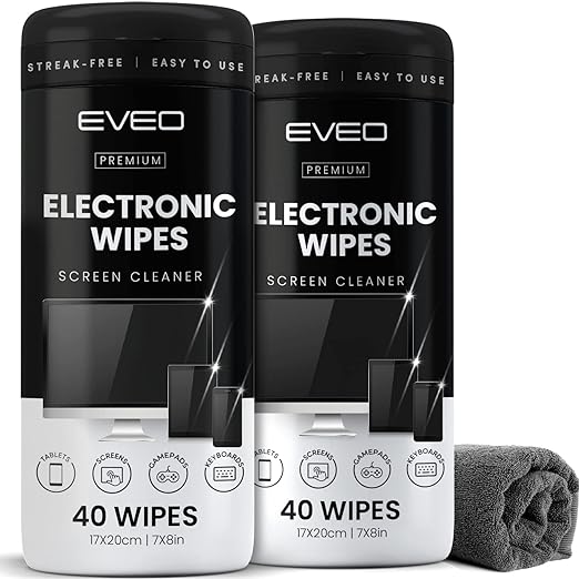 Electronic Wipes Streak-Free Screen Cleaner, TV Screen Cleaner for Smart TV, Screen Wipes Computer Cleaner, TV Cleaner for Electronics: Lapt