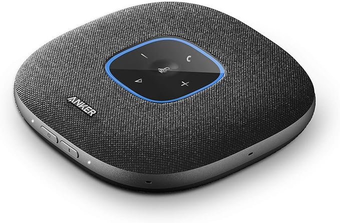 Anker PowerConf S3 Bluetooth Speakerphone with 6 Mics, Enhanced Voice Pickup, 24H Call Time, App Control, Bluetooth 5, USB C, Conference Spe