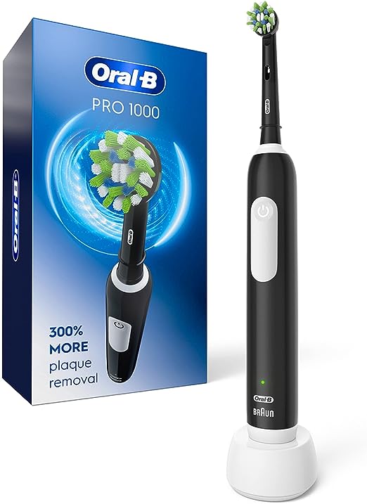 Oral-B Black 1000 Electric Rechargeable Toothbrush deep clean action
