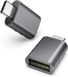 Syntech USB C إلى USB محول حزمة من 2 USB C ذكر إلى USB3 أنثى محول متوافق مع MacBook Pro 2023 iMac iPad Mini 6/Pro MacBook Air 2 