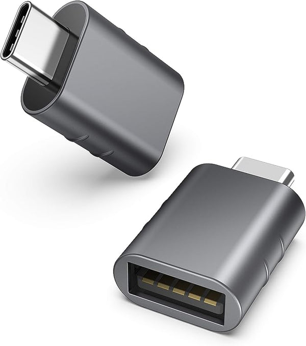 Syntech USB C to USB Adapter Pack of 2 USB C Male to USB3 Female Adapter Compatible with MacBook Pro 2023 iMac iPad Mini 6/Pro MacBook Air 2