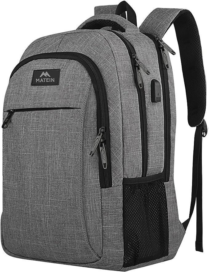 MATEIN Travel Laptop Backpack 40 cm Ÿ?? Water-Resistant Business Bag with USB Charging Port