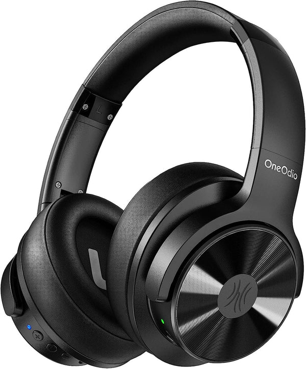 OneAudio Noise Cancelling Headphones Wireless Bluetooth Headphones with 30 dB Hybrid Active Noise Cancelling and 30 Hours Playtime & Built-in Microphone Hands-Free Over Ear Headset